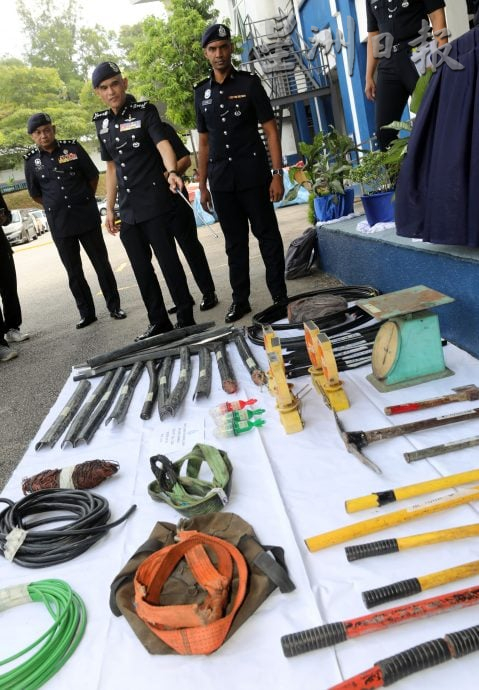 已签发//雪吉两州警方联手·侦破偷电缆匪党 捕10人