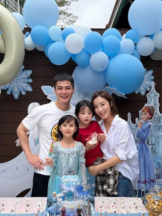 杨茜尧长女庆生拍大合照 幼子图搭肩洪永城女儿遭拦截