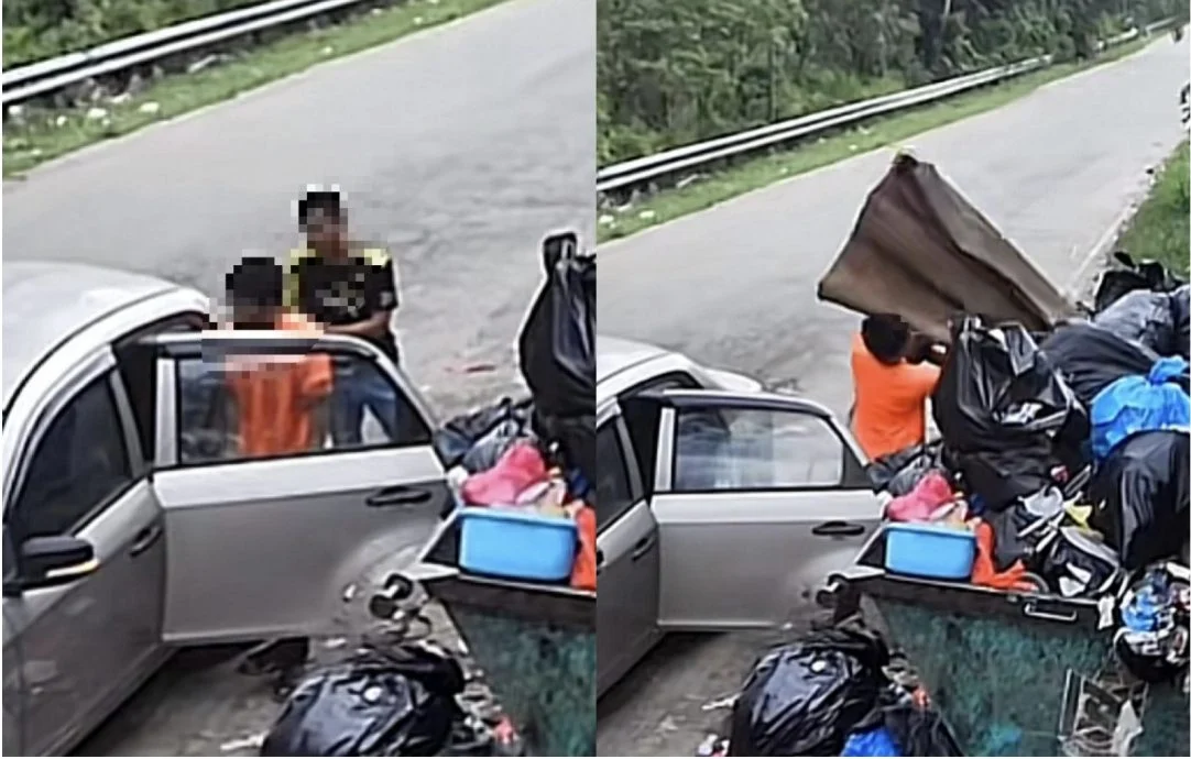视频|偷丢大地毯全过程被拍! 村长喊话:这2人请现身解释