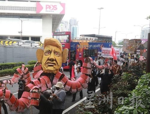 五一和平集会|视频|63 NGO逾500人冒雨参与 呈12诉求促打贪反战
