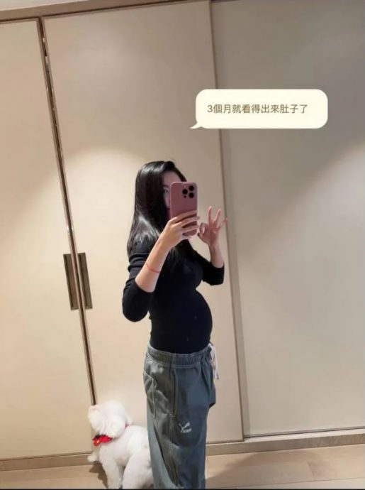 42岁恺乐怀双胞胎! 挺巨肚自拍成最美三宝妈
