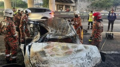 宝马撞分界堤起火2死 DNA确认死者身分 家属已领尸
