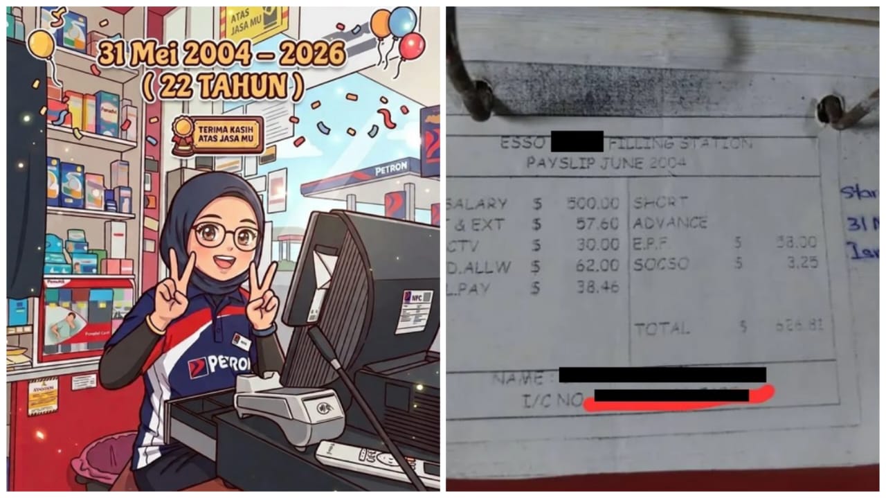 单亲妈妈坚守加油站22年 月薪不足RM2500掀热议