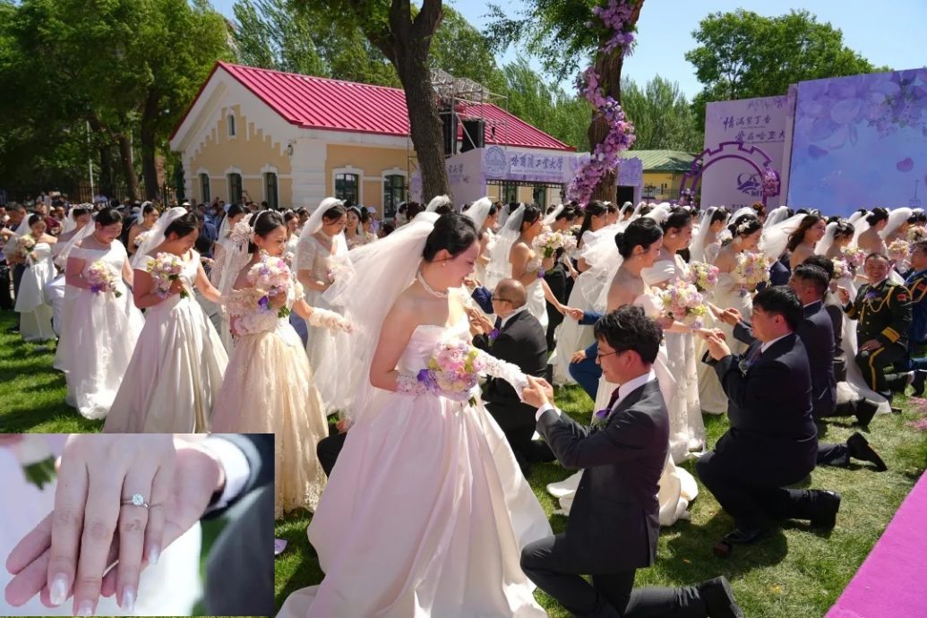 哈工大“种”出1克拉钻石 集体婚礼赠187对新人