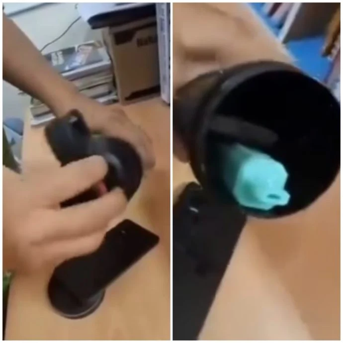 教师揭学生水壶暗藏机关 手机电子烟可塞进去!