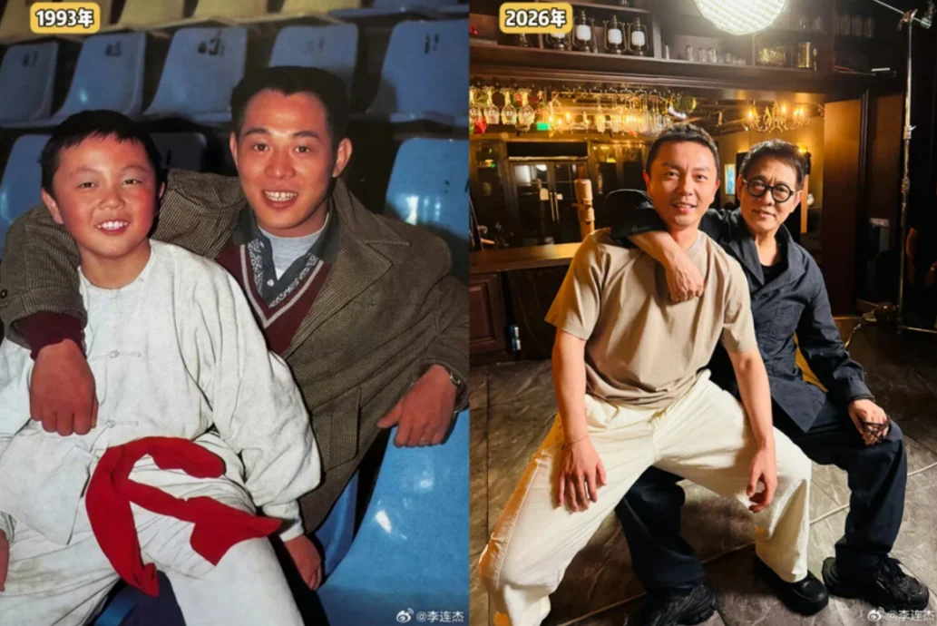 李连杰谢苗33年后同框 “最强父子档”掀回忆杀