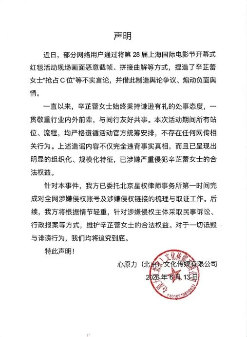 辛芷蕾被骂合照抢梁朝伟C位 隐忍8天才反击获赞