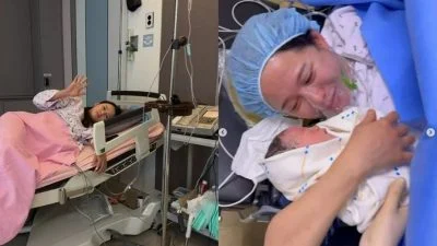 被告知羊水太少当场爆哭 南宝拉紧急剖腹平安产子
