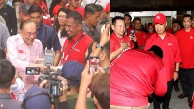 森州州选 | 两任首相同晚小甘密站台“王不见王”　晚宴与街头讲座隔空较量比人气