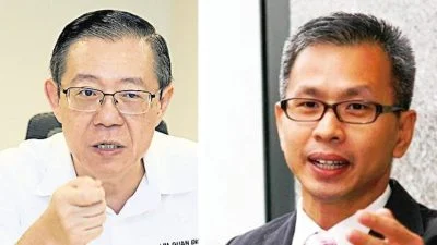 林冠英潘俭伟喊冤   LRT3省逾97亿未曾停工