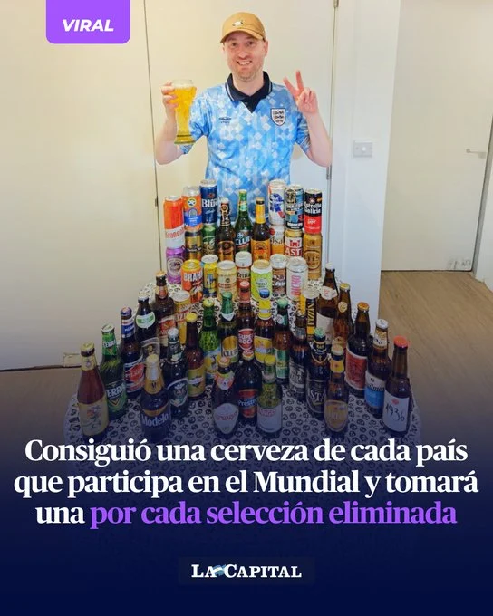 《世界杯》英国球迷搜集“48参赛国啤酒” 自曝伊拉克最难找