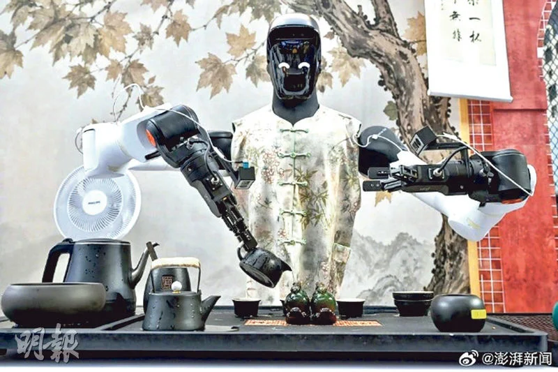 上海世界AI大会|机械人 「茶艺师」、「大厨」 中300多款AI产品首次发布