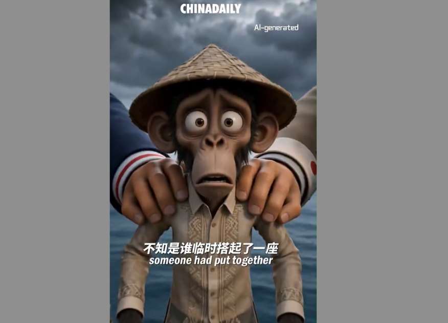 中官媒AI视频将菲人描绘成猴 菲律宾提外交抗议