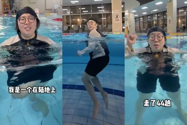中网疯传“泳池暴走减肥法”行吗? 医生:长期恐诱发椎间盘突出