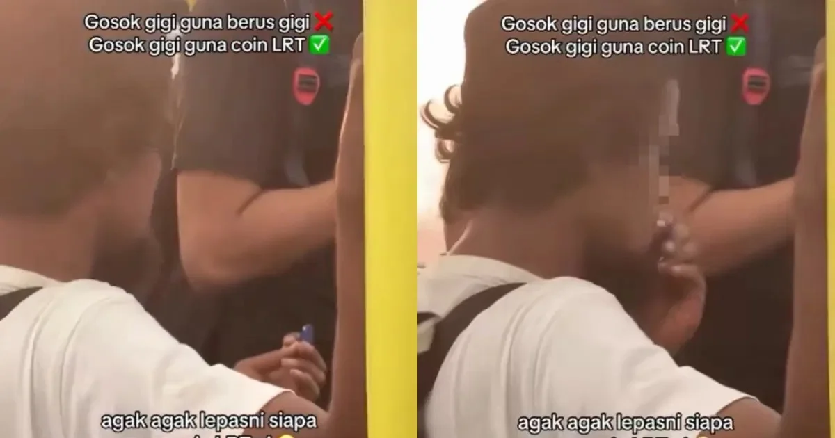 外籍男疑用LRT代币剔牙 网直呼恶心! RapidKL:旧视频