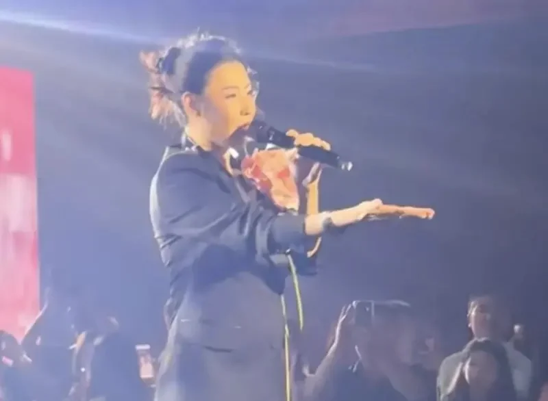 女神风采尽失? 张柏芝肚腩遮不住