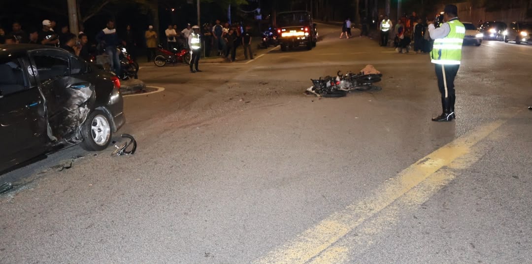 已签发//交通灯处不慎猛撞轿车·18岁青年骑士伤重亡