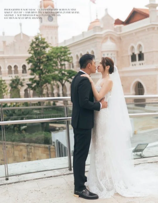 杨明庄思明吉隆坡结婚照曝光 大钟楼见证浪漫幸福时刻