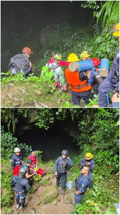 洞穴庆生遭大雨狂灌地下河暴涨 一家人被冲走3死1失踪