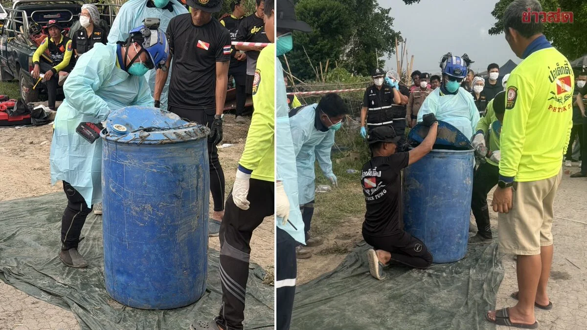 涉桃色纠纷男子遭3鎗轰毙 警花一周捞起水泥封尸桶