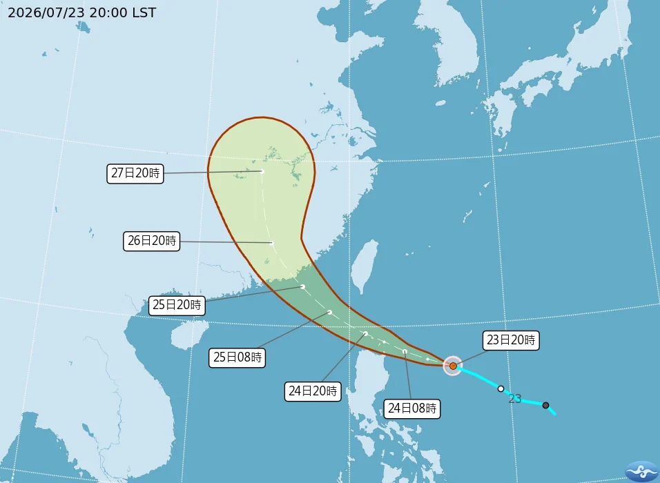 第12号台风生成 台气象署发海台警报