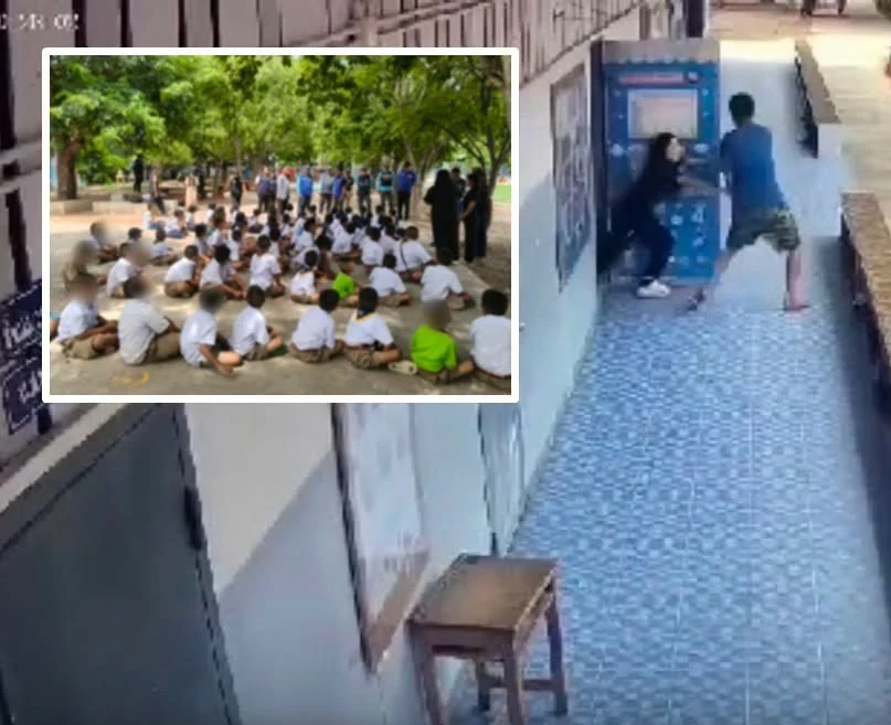 精神病汉闯入校园 女教师奋力关门保护学生