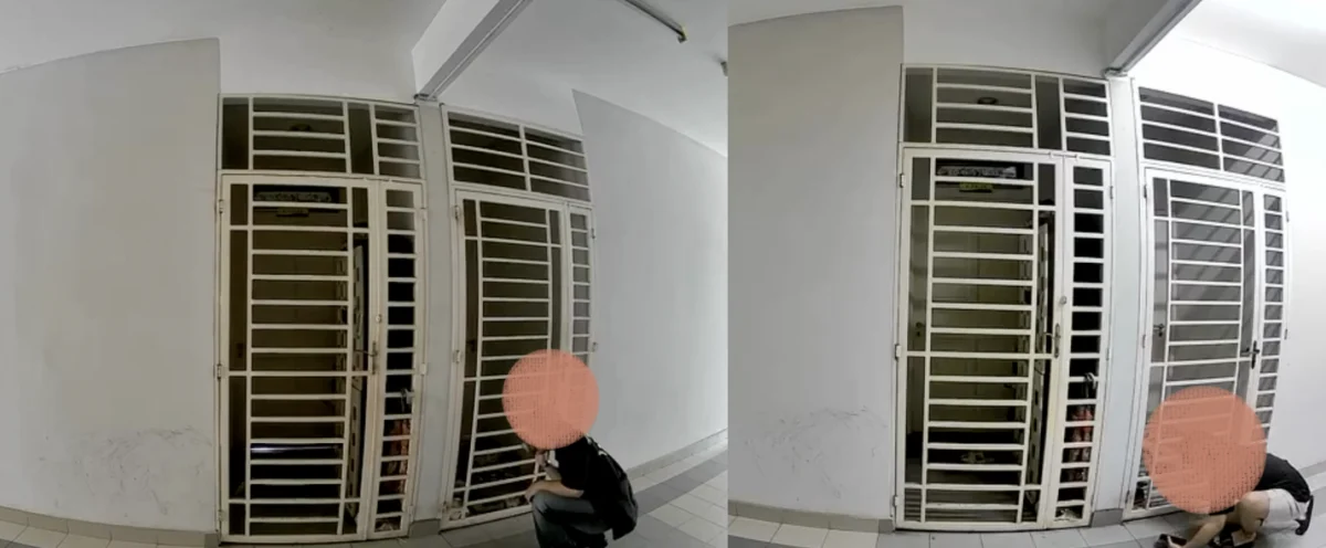 视频|公寓惊见“闻鞋怪客”! 两度向同一住家下手