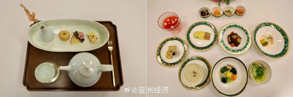 青瓦台晒出李在明与文在寅午餐菜单 夏季滋补料理成主角