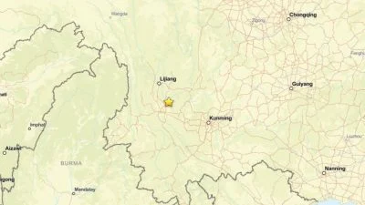 云南宾川县连4次地震 最大震级4.4级