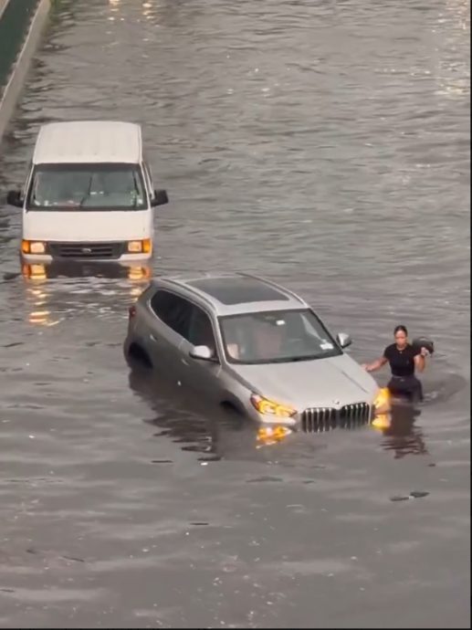 (视频)纽约市遭暴雨冰雹轰炸 道路淹水、航班大量延误