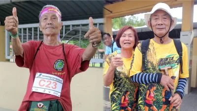 近打雨林捷兔挑战赛 82岁行山21公里老当益壮
