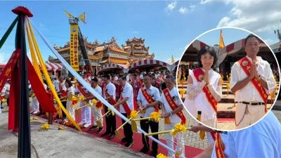 北海新芭观音亭斗母宫牌楼动工 姜皓文夫妇参与成瞩目