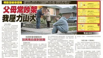 父母常吵架  我压力山大