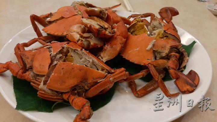 东昇的著名招牌菜,每只处女蟳不但个头大且蟹黄饱满!