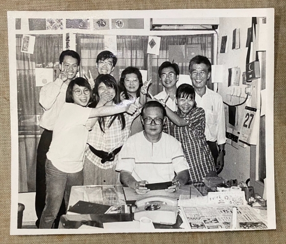 30年前的雪泥鸿爪，坐者为林天和先生。