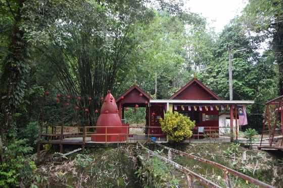 石隆门的新山大伯公庙在2013年重建。（图：蔡羽）

